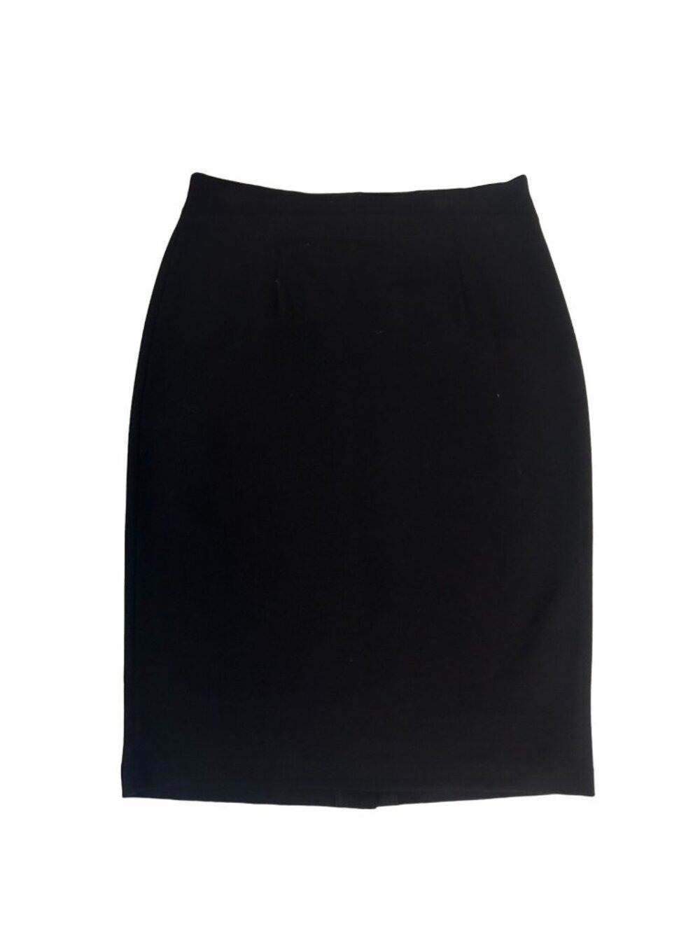 Eileen Fisher Womens Black Wool Blend Pencil Skirt Size Small